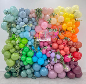 Vibrant Tropical Rainbow Balloon