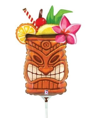 sempertex Balloons 14" Mini Tiki Drink Air-Fill Shape Foil Balloon 14" Mini Tiki Drink Air-Fill Shape Foil Balloon