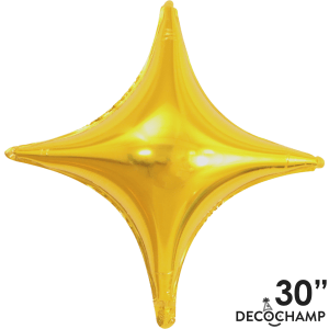 Decochamp Balloons 30" Gold Star Point Foil Balloon - 1ct 30" Gold Star Point Foil Balloon - 1ct