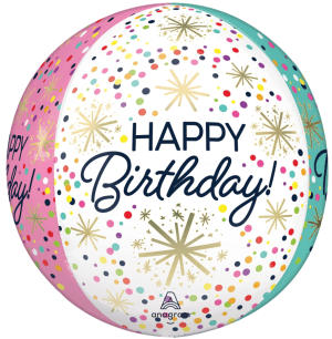 Anagram balloons Balloons 15" Confetti Sprinkle Birthday Orbz Balloon 15" Confetti Sprinkle Birthday Orbz Balloon