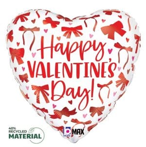 sempertex Balloons 18" Valentine Red Bows Foil Balloon 18" Valentine Red Bows Foil Balloon
