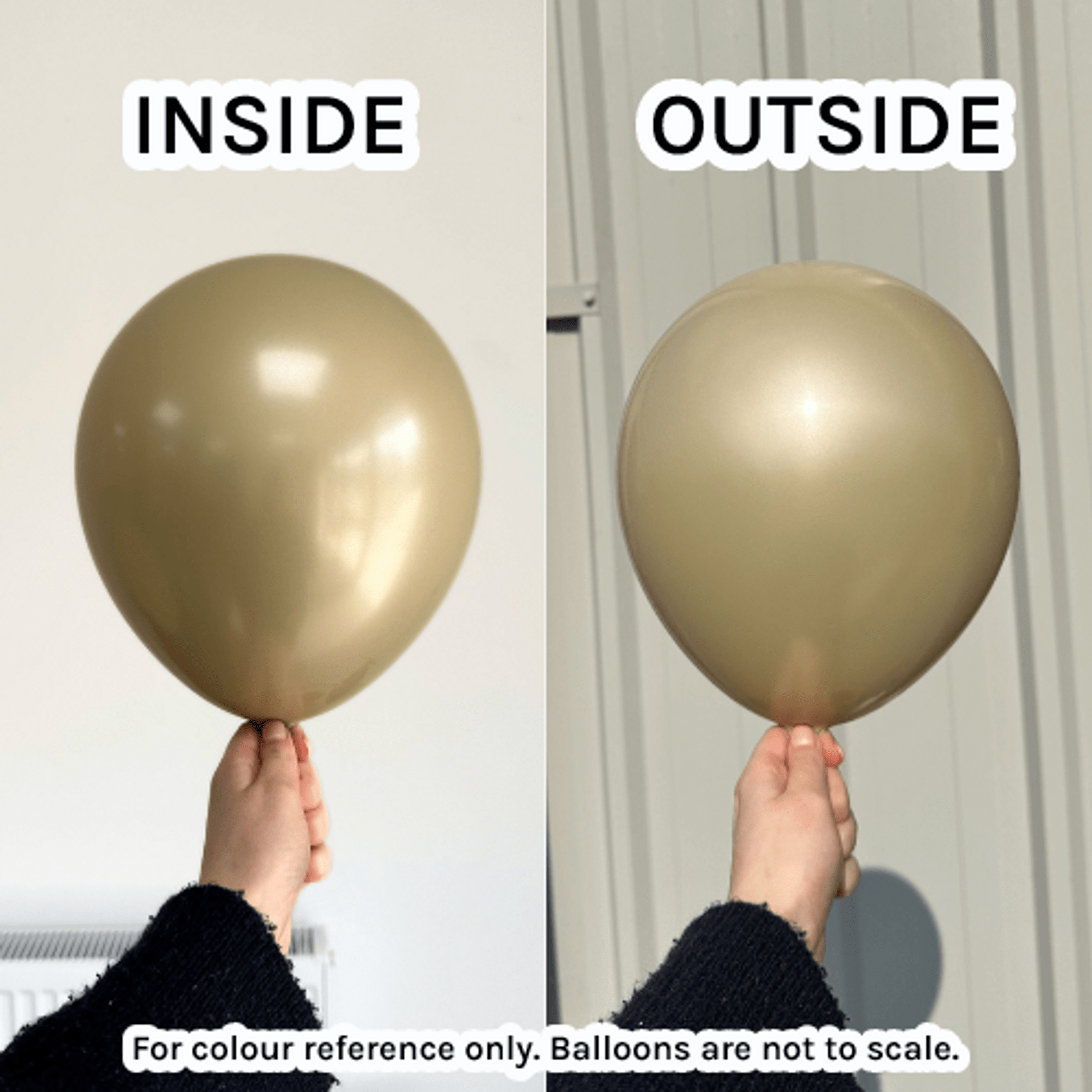  Balloons2Go Balloons Aura Antique Gold / 5 inch (100 Ct) Kalisan Aura Collection Kalisan Aura Collection – Premium Pastel Balloons