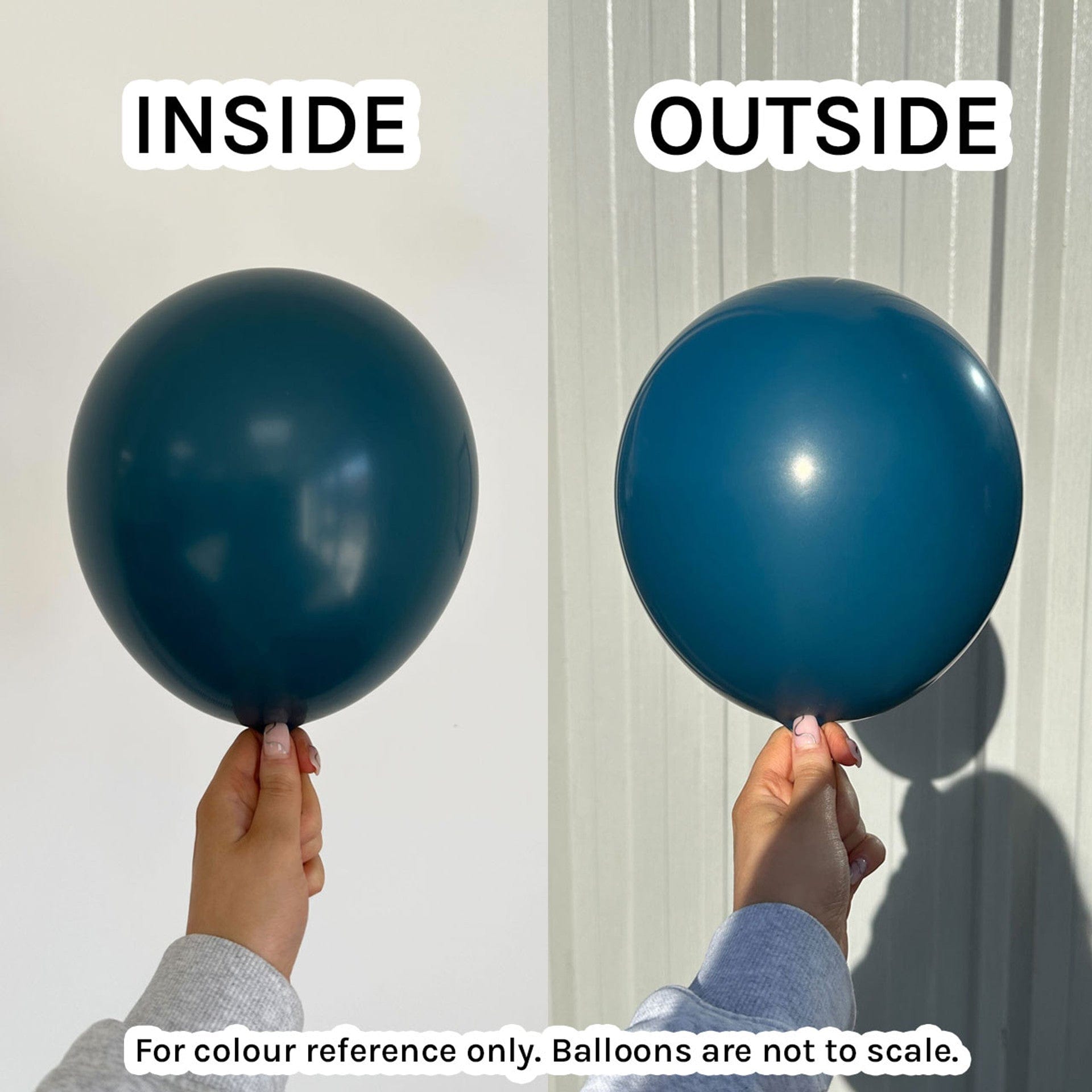 Balloons2Go Balloons 5 inch (100 Ct) / Deluxe Deep Teal Sempertex Summer Collection Latex Balloons | Bright & Festive Balloon Decor Summer Balloon Collection | Bright & Festive Balloon Decor