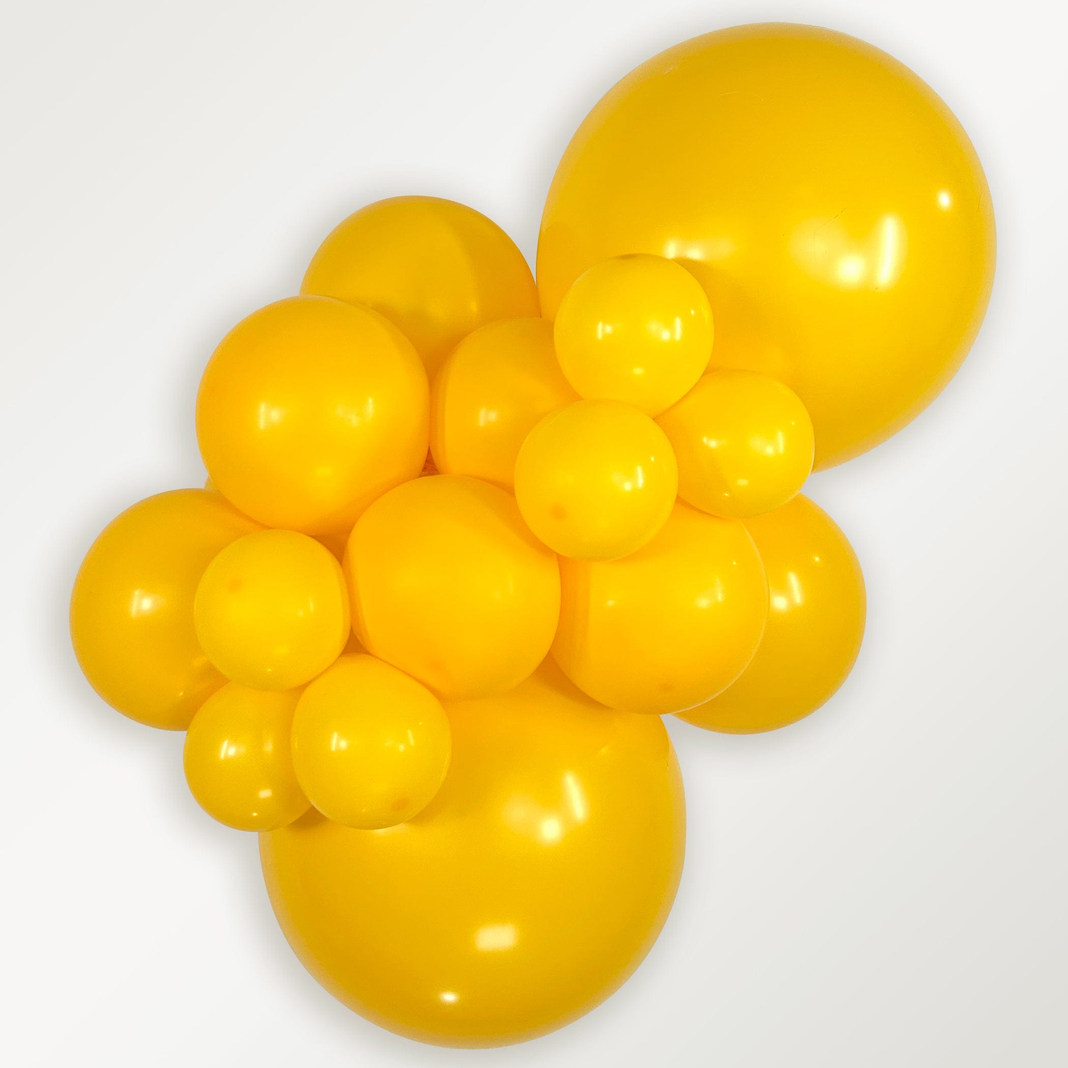 Balloons2Go Balloons 5 inch (100 Ct) / Deluxe Honey Yellow Sempertex Summer Collection Latex Balloons | Bright & Festive Balloon Decor Summer Balloon Collection | Bright & Festive Balloon Decor