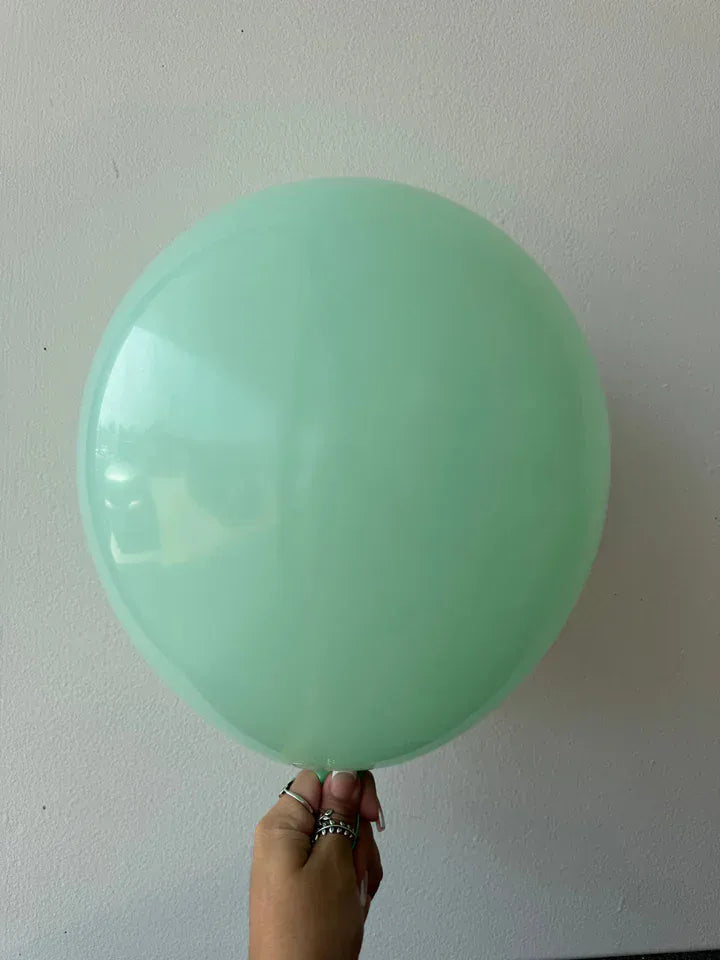 Kalisan Balloons Macaron Green / 5 inch (100 Ct) Kalisan Macaron Matte Color Balloons 12in Macaron Pale Yellow Latex Balloons | Soft Party Color