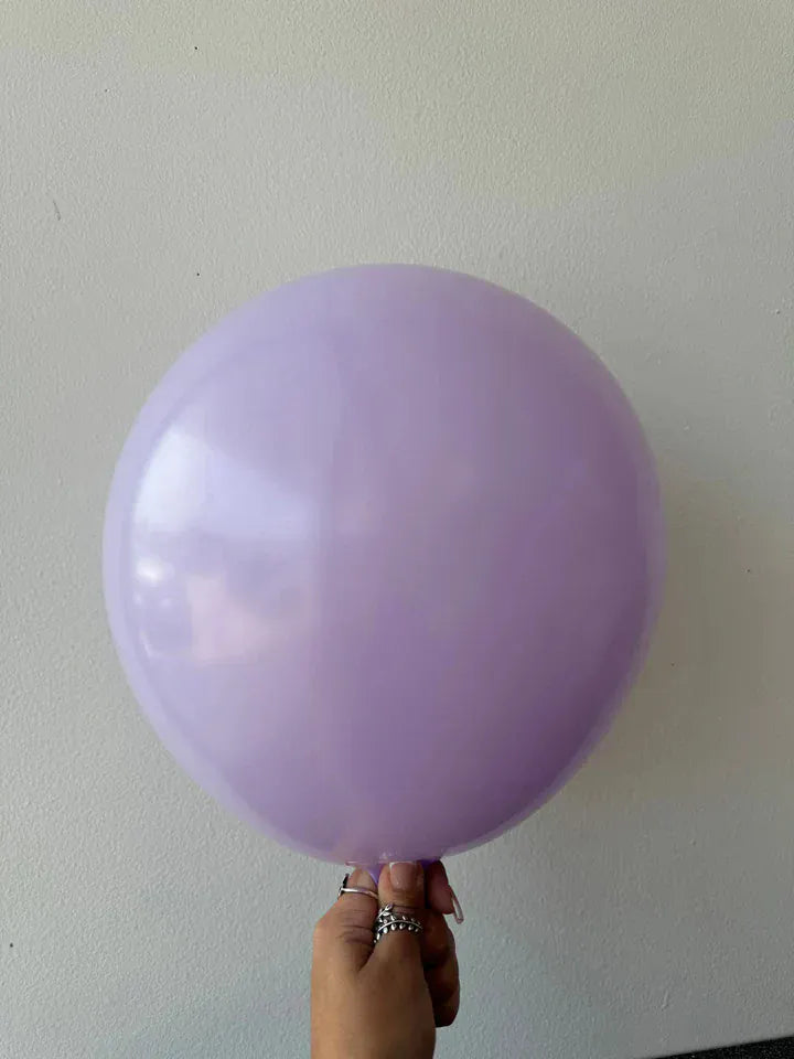 Kalisan Balloons Macaron lilac / 5 inch (100 Ct) Kalisan Macaron Matte Color Balloons 12in Macaron Pale Yellow Latex Balloons | Soft Party Color