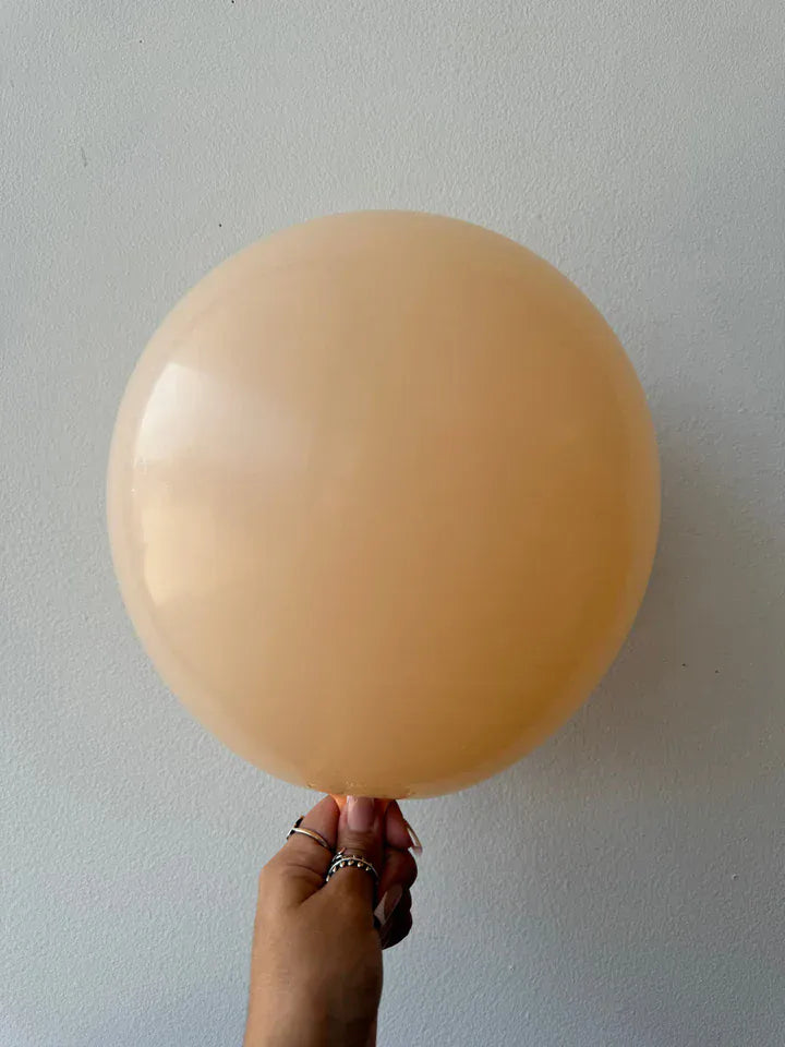 Kalisan Balloons Macaron Salmon / 5 inch (100 Ct) Kalisan Macaron Matte Color Balloons 12in Macaron Pale Yellow Latex Balloons | Soft Party Color