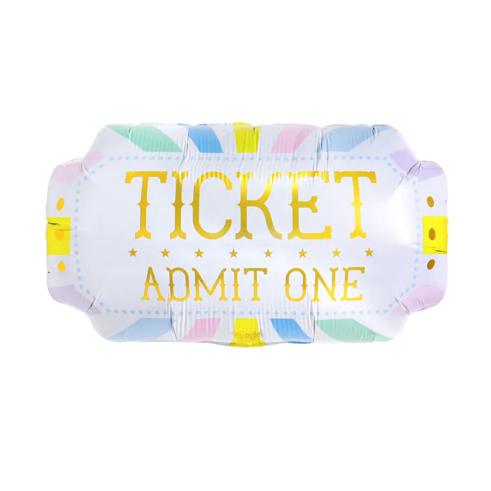 19" Admit one ticket foil balloon