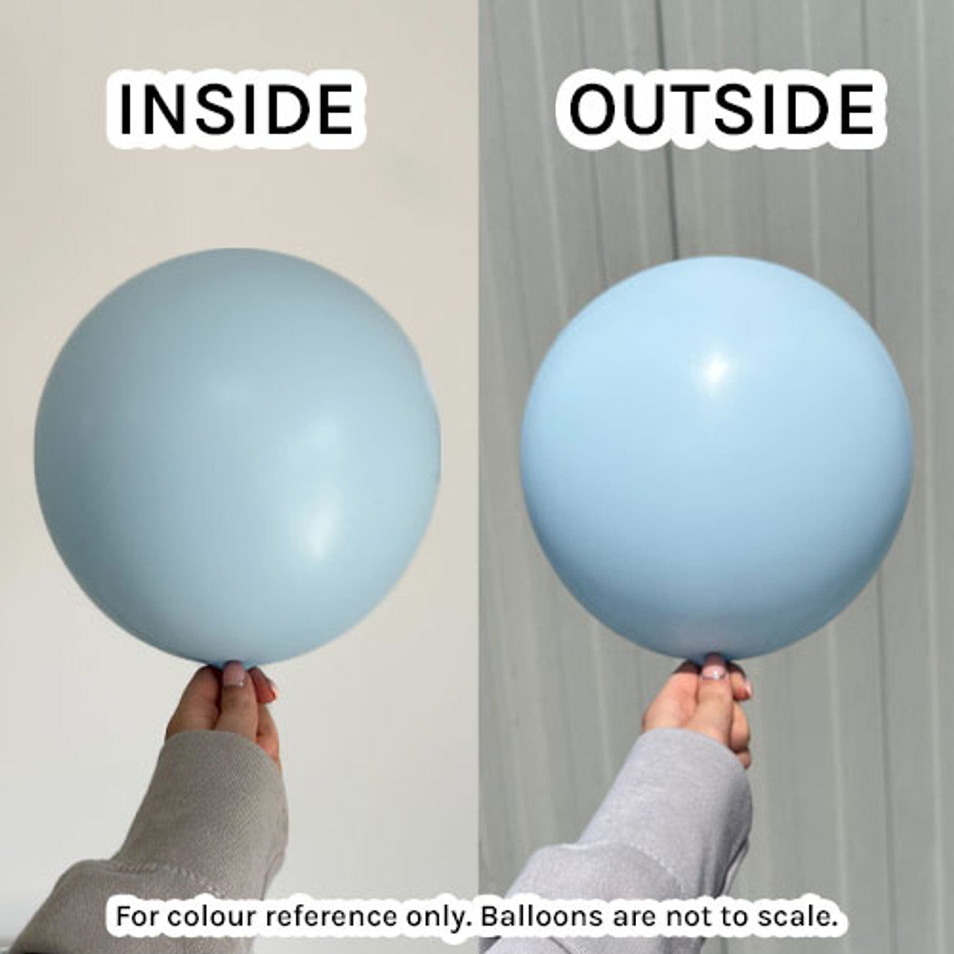 Balloons2Go Balloons Macaroon Pale Blue / 5 inch (100 Ct) Kalisan Macaron Matte Color Balloons 12in Macaron Pale Yellow Latex Balloons | Soft Party Color