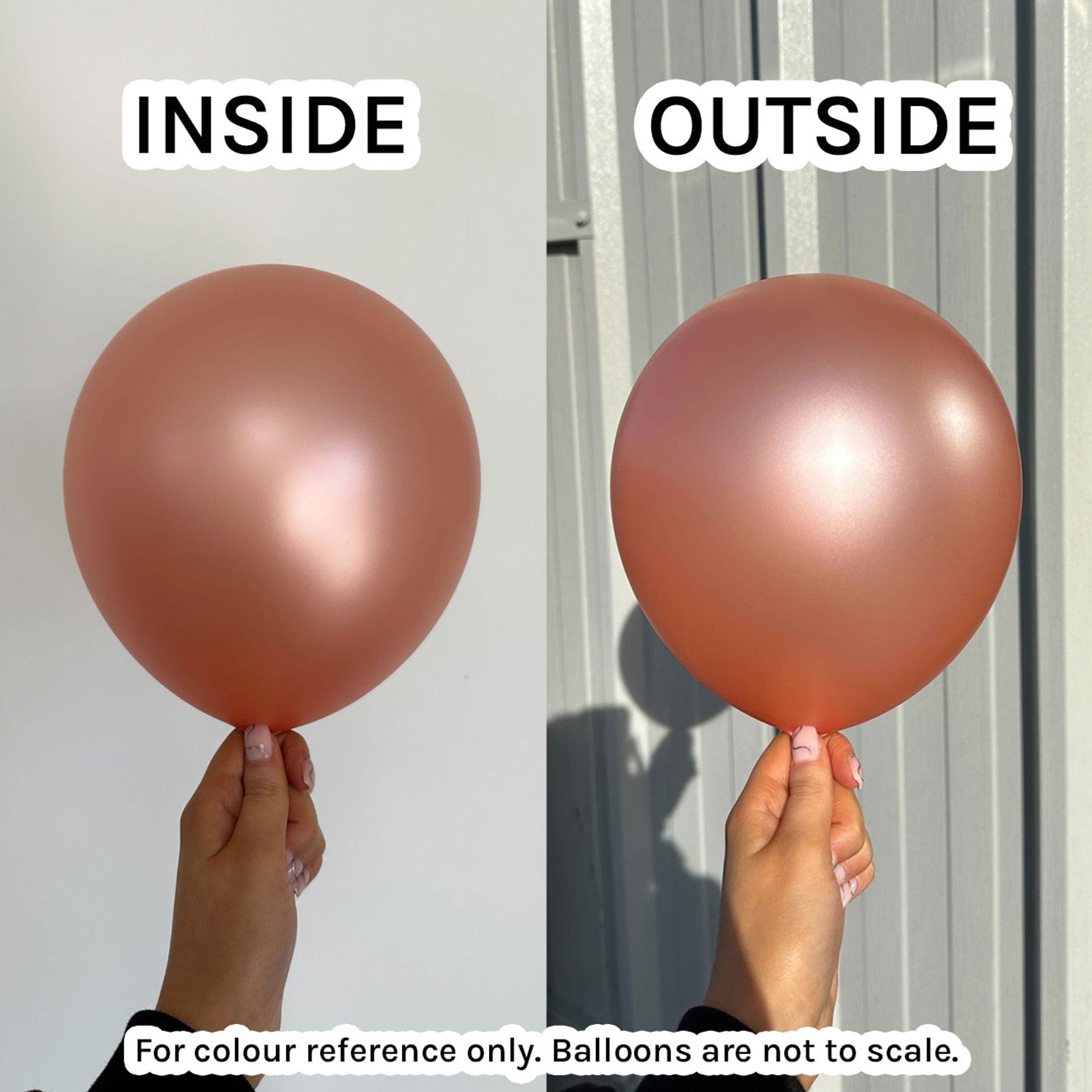 Balloons2Go Balloons 5 inch (100 Ct) / Metallic Rose Gold Sempertex Metallic Latex Balloons | All Sizes Sempertex Metallic Latex Balloons | All Sizes