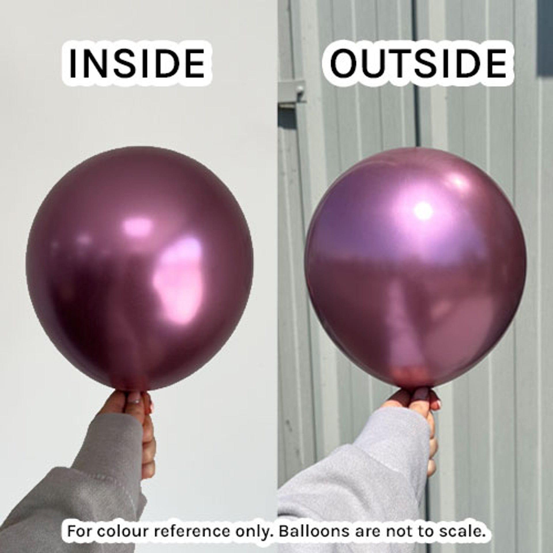  Balloons2Go Balloons Mirror Pink / 5 inch (100 Ct) Kalisan Mirror Collection– High Shine Latex Balloons for Statement Decor Kalisan Mirror Collection Latex Balloons | Glossy Metallic Finish