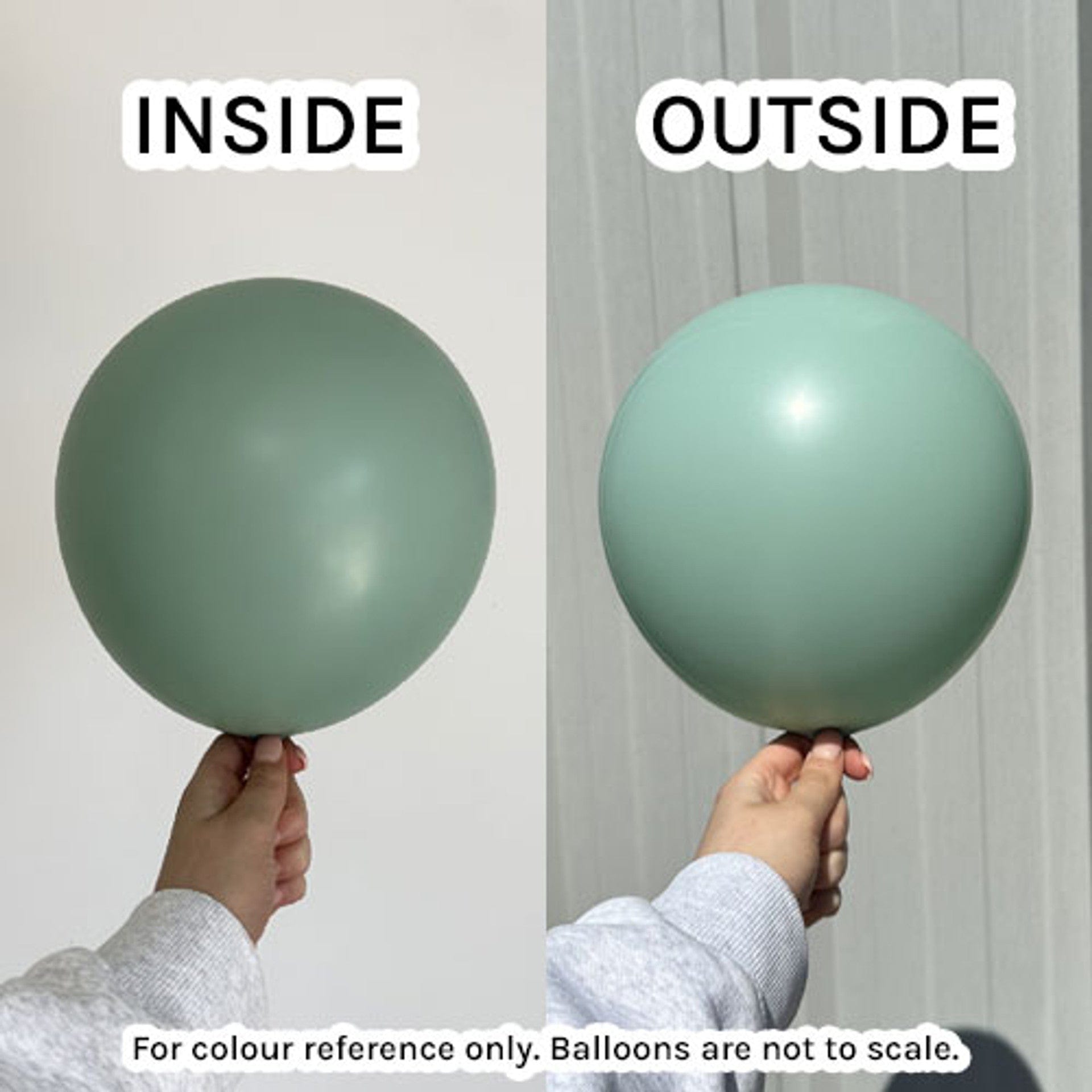 Balloons2Go Balloons Winter Green / 5 inch (100 Ct) Kalisan Retro Colors Kalisan Retro Colors