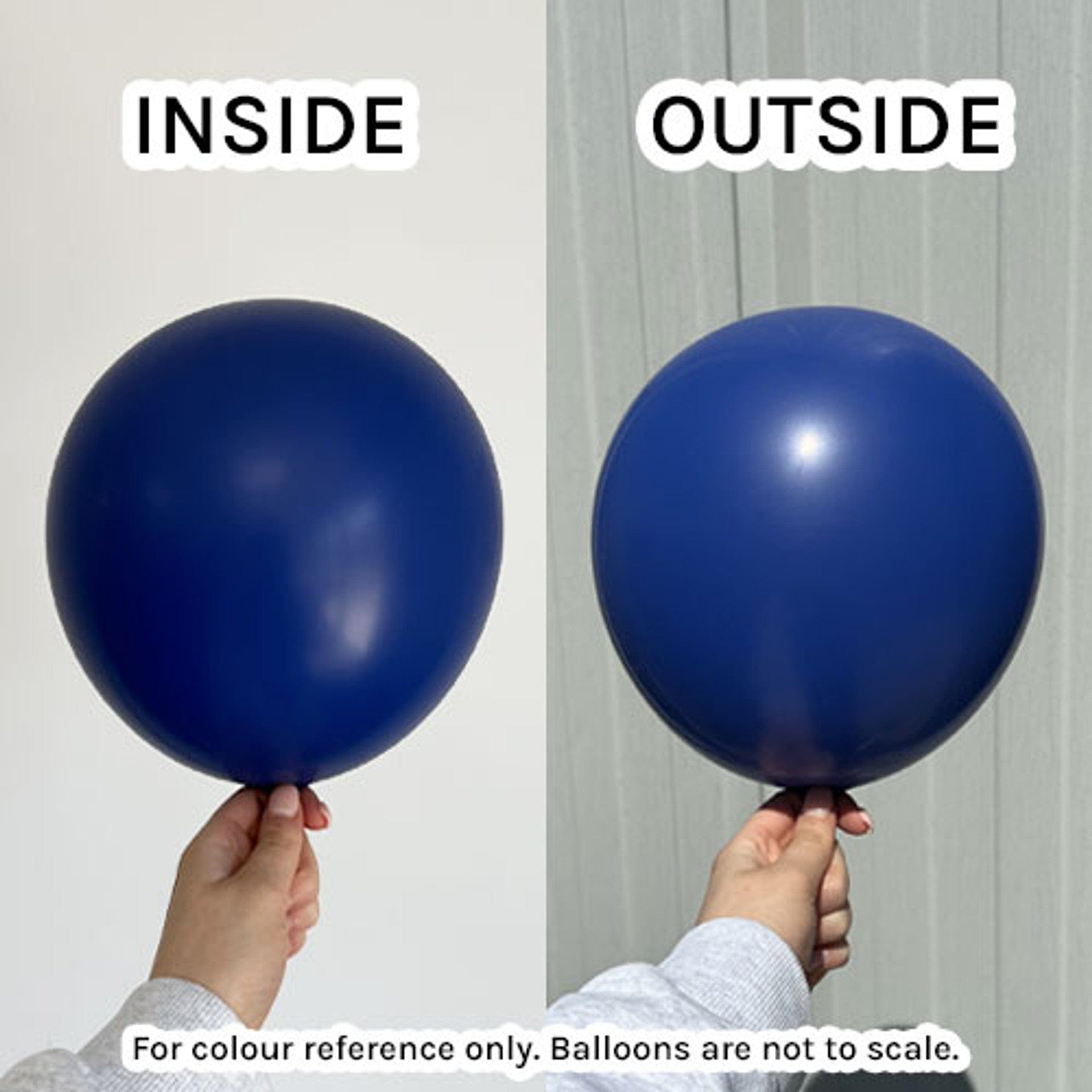 Balloons2Go Balloons 5 inch (100 Ct) Kalisan Standard Dark Blue Balloons 18in Kalisan Standard White Balloons - 100ct | Matte Finish