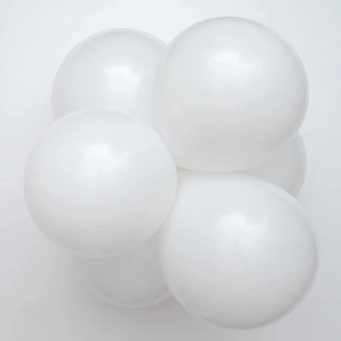 Balloons2Go Balloons 5 inch (50 Ct) / White Tuftex Standard Opaque Latex Balloons | All Sizes Tuftex Standard Opaque Latex Balloons | All Sizes