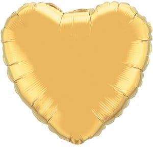 qualatex Balloons 36" Gold Heart Foil Balloon 1 ct Qualatex 36" Gold Heart Foil Balloon 1 ct Qualatex