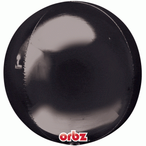 Anagram balloons Balloons 15" Black Orbz Foil Balloon Anagram 15" Black Orbz Foil Balloon Anagram