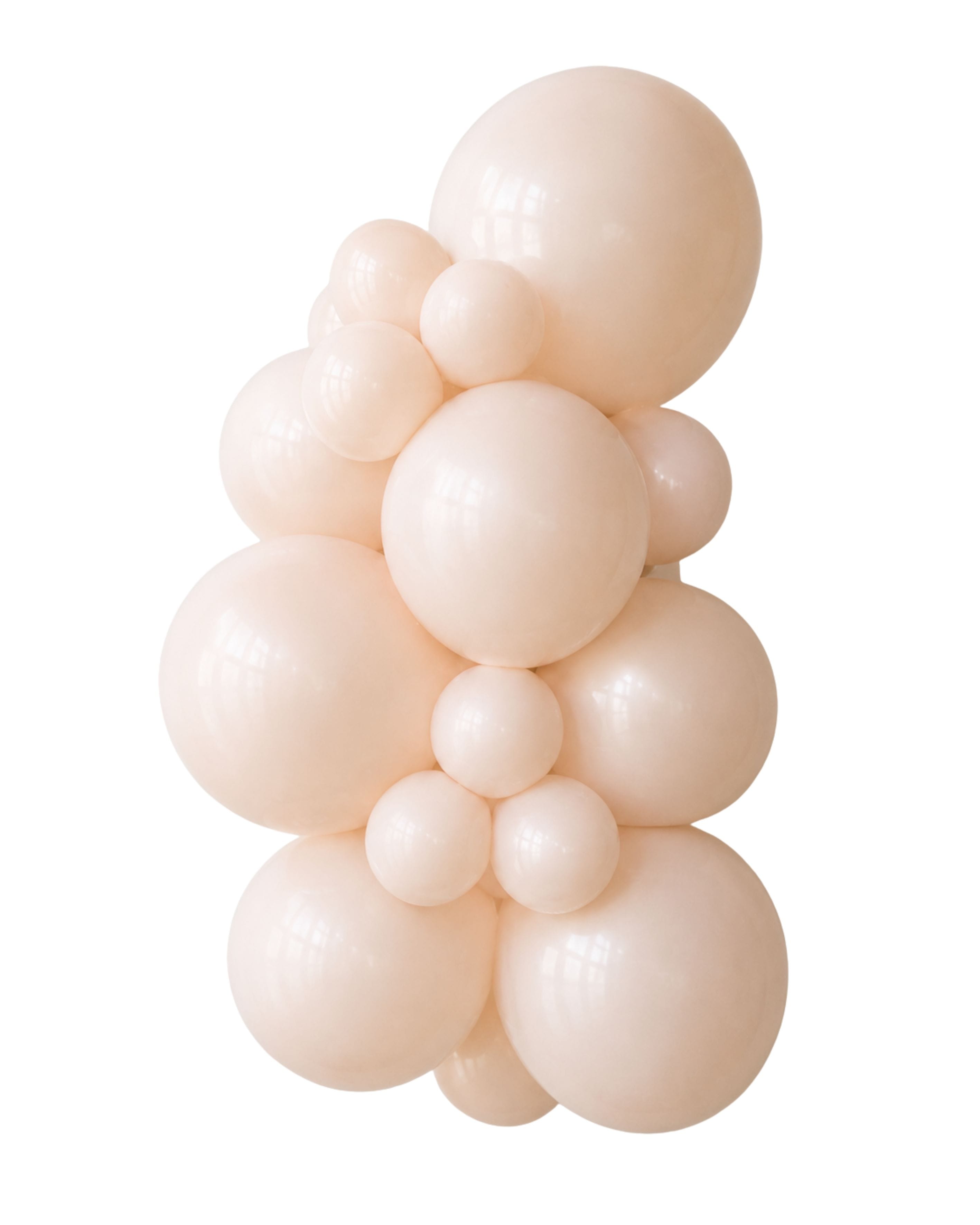 Balloons2Go Balloons 5 inch (100 Ct) / Creamy Blush Sempertex Deluxe Color Latex Balloons | All Sizes Sempertex Deluxe Latex Balloons | Professional Event Supply