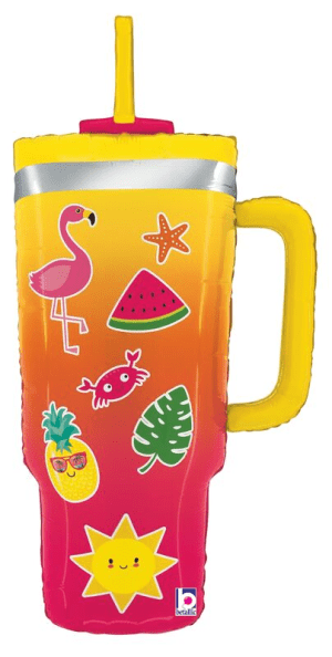 Balloons2Go Balloons 34"  Tumbler Cup Foil Balloon 34"  Tumbler Cup Foil Balloon