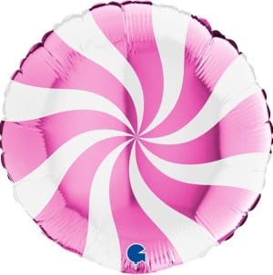 sempertex Balloons 36" Candy Swirl Fuchsia Foil Balloon 36" Candy Swirl Fuchsia Foil Balloon