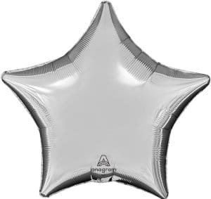 Anagram balloons Balloons 19" Metallic Silver Star Foil 19" Metallic Silver Star Foil
