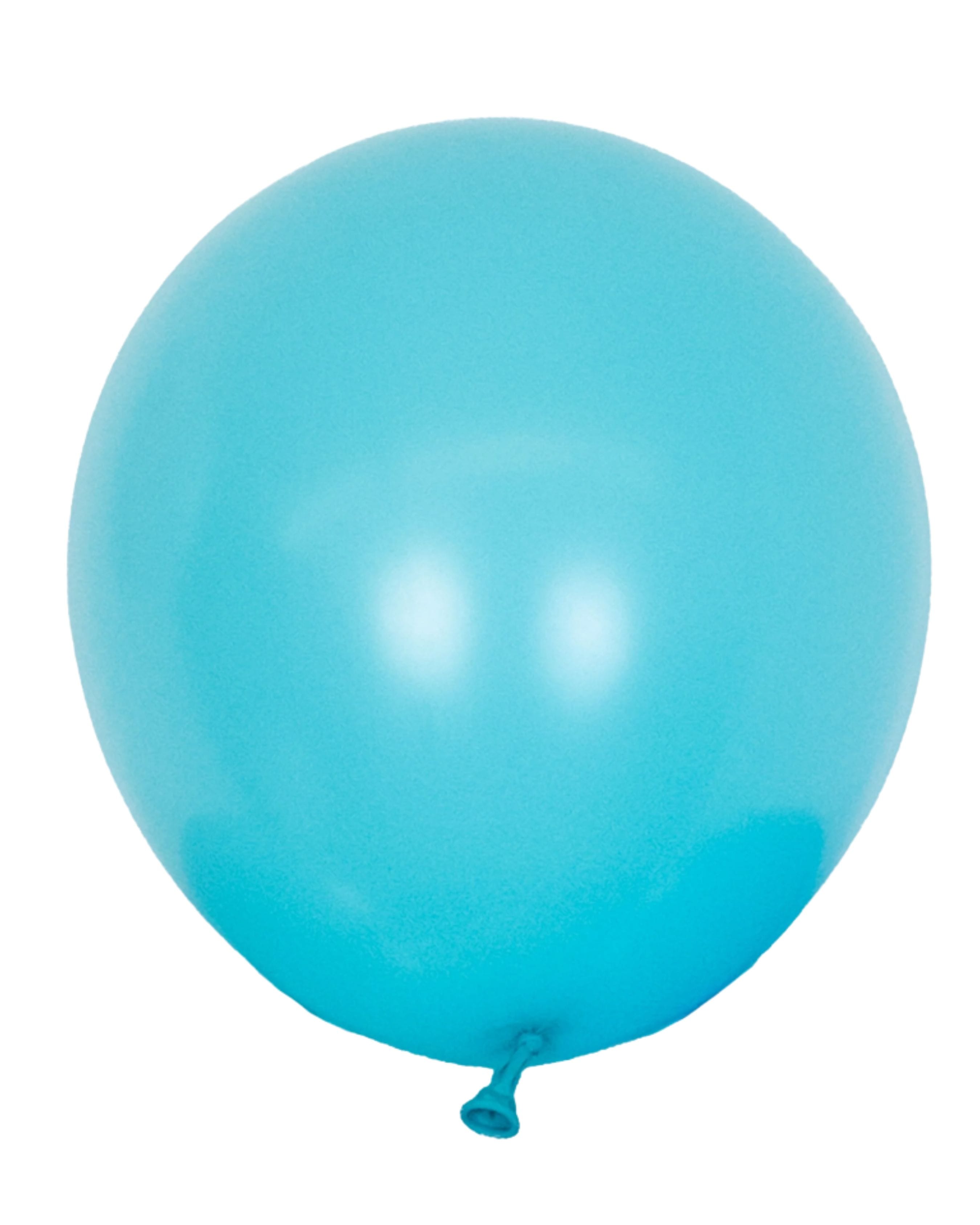 Balloons2Go Balloons 5 inch (100 Ct) / Aqua Kalisan Standard Colors All Sizes Kalisan Deluxe Latex Balloons | Vibrant Color Collection