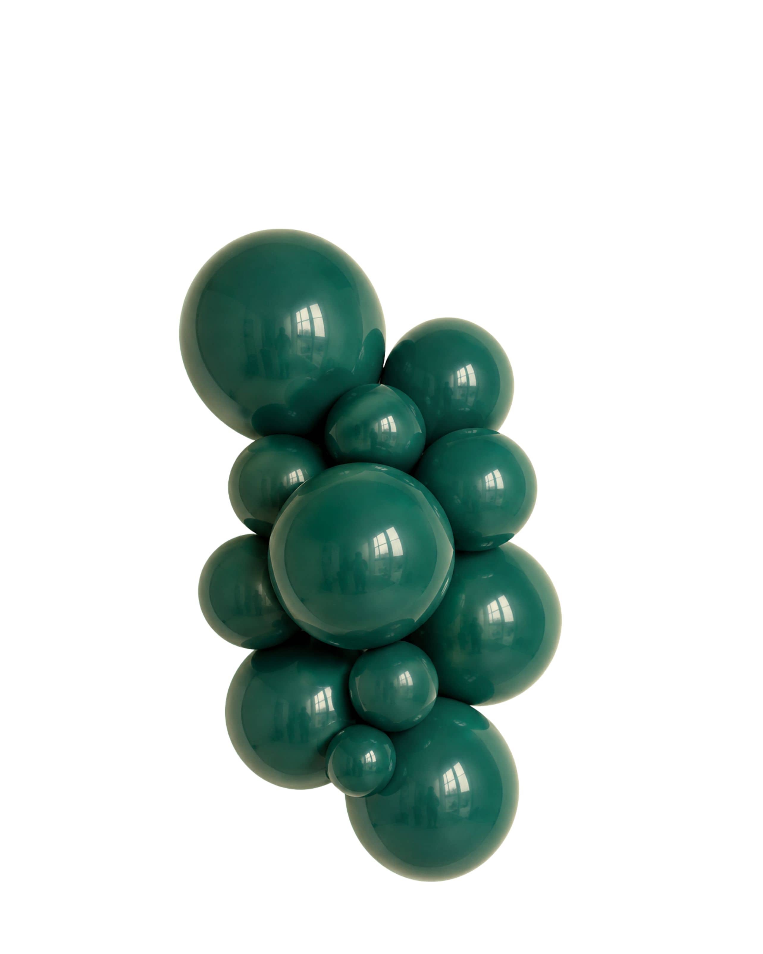 Balloons2Go Balloons 5 inch (100 Ct) / Dark Green Kalisan Standard Colors All Sizes Kalisan Deluxe Latex Balloons | Vibrant Color Collection