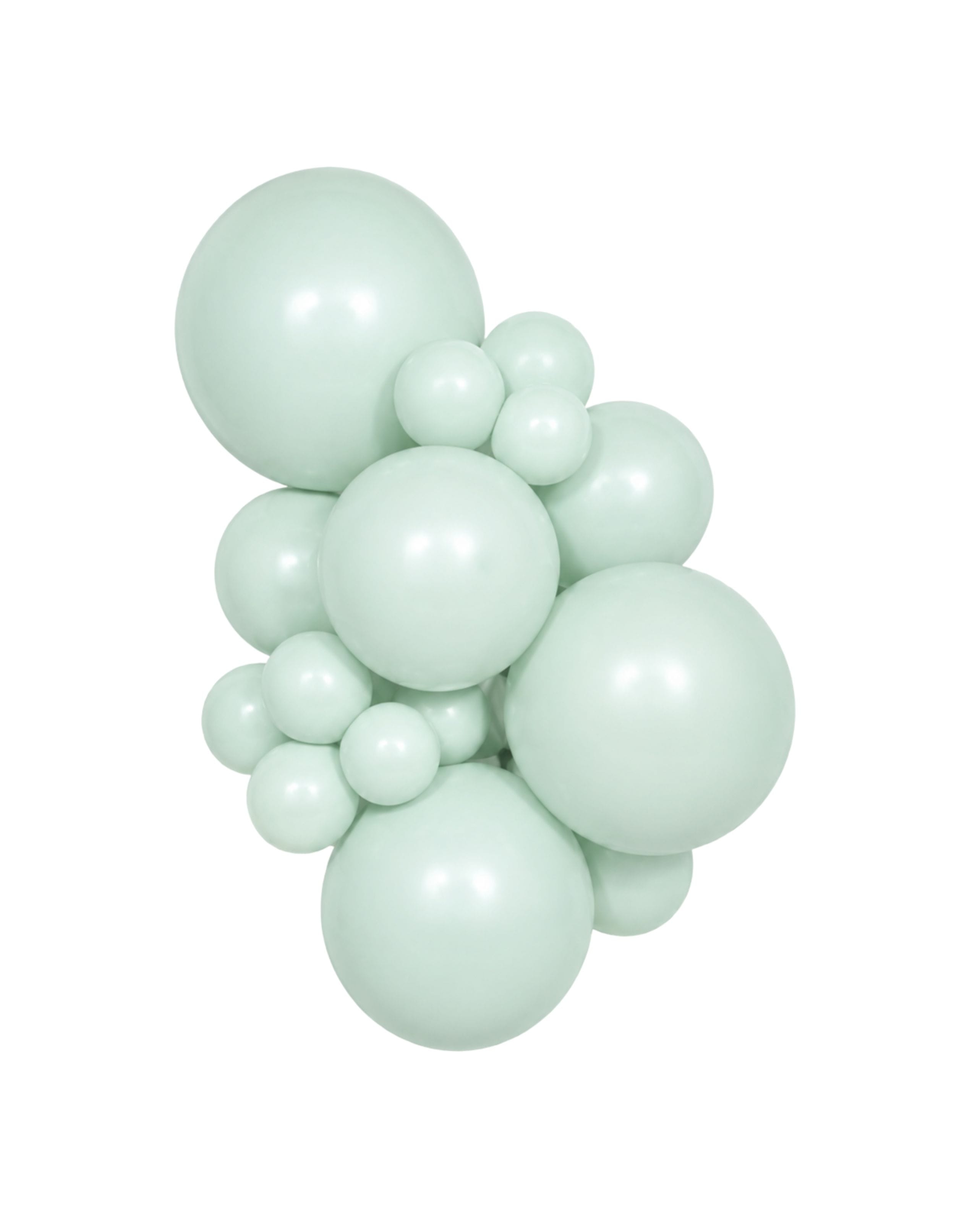 Kalisan Balloons Macaroon Pale Green / 5 inch (50 Ct) Kalisan Macaron Matte Color Balloons 12in Macaron Pale Yellow Latex Balloons | Soft Party Color