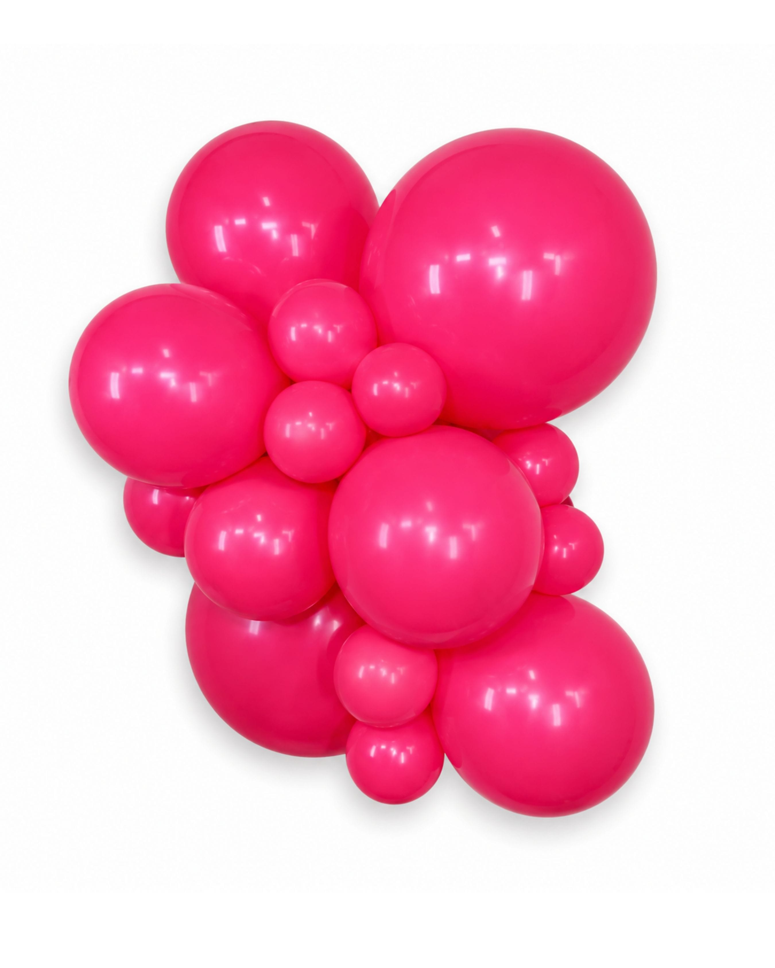 Balloons2Go Balloons 5 inch (50 Ct) / Magenta Pink Kalisan Standard Colors All Sizes Kalisan Deluxe Latex Balloons | Vibrant Color Collection