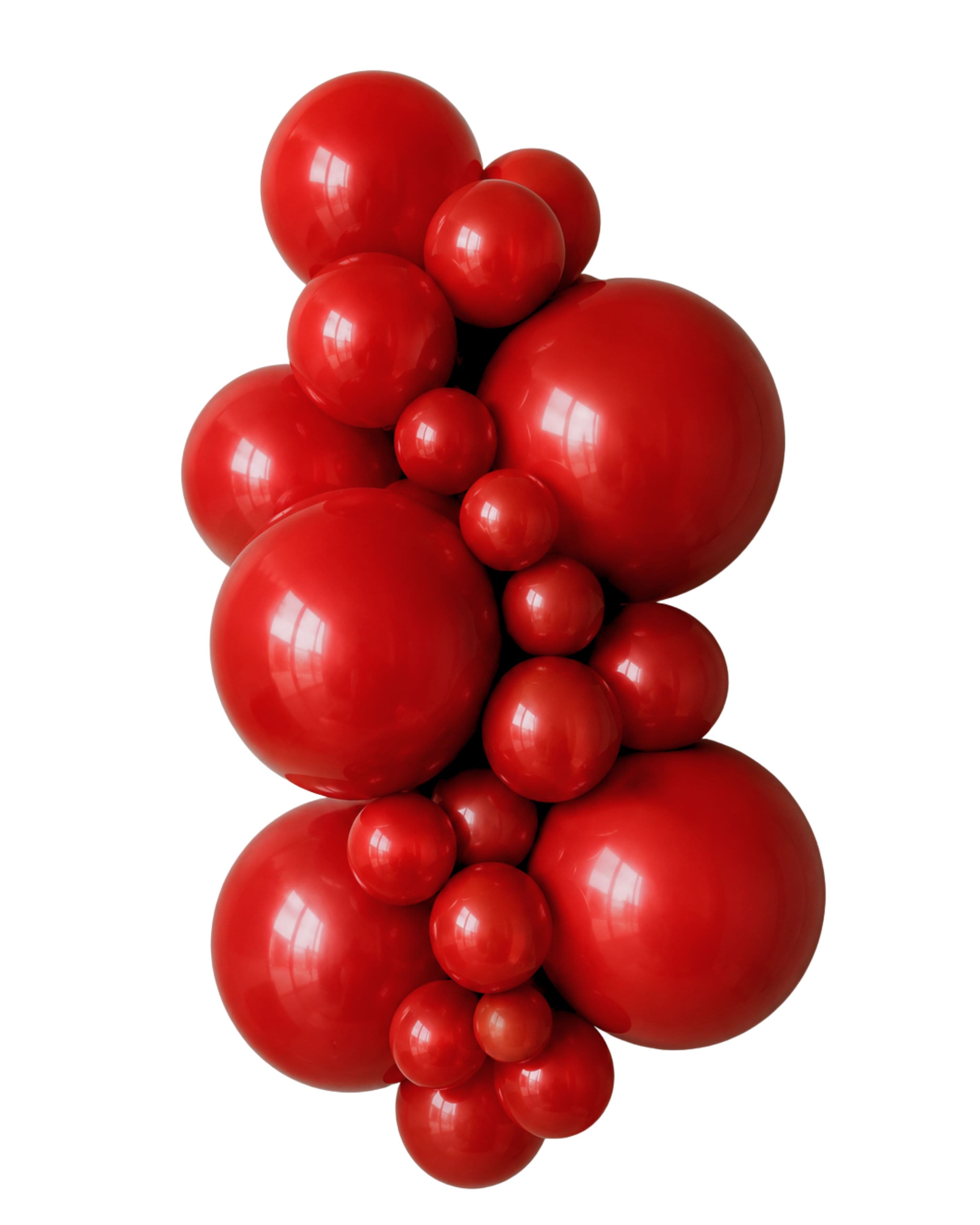 Balloons2Go Balloons 5 inch (100 Ct) / Red Kalisan Standard Colors All Sizes Kalisan Deluxe Latex Balloons | Vibrant Color Collection