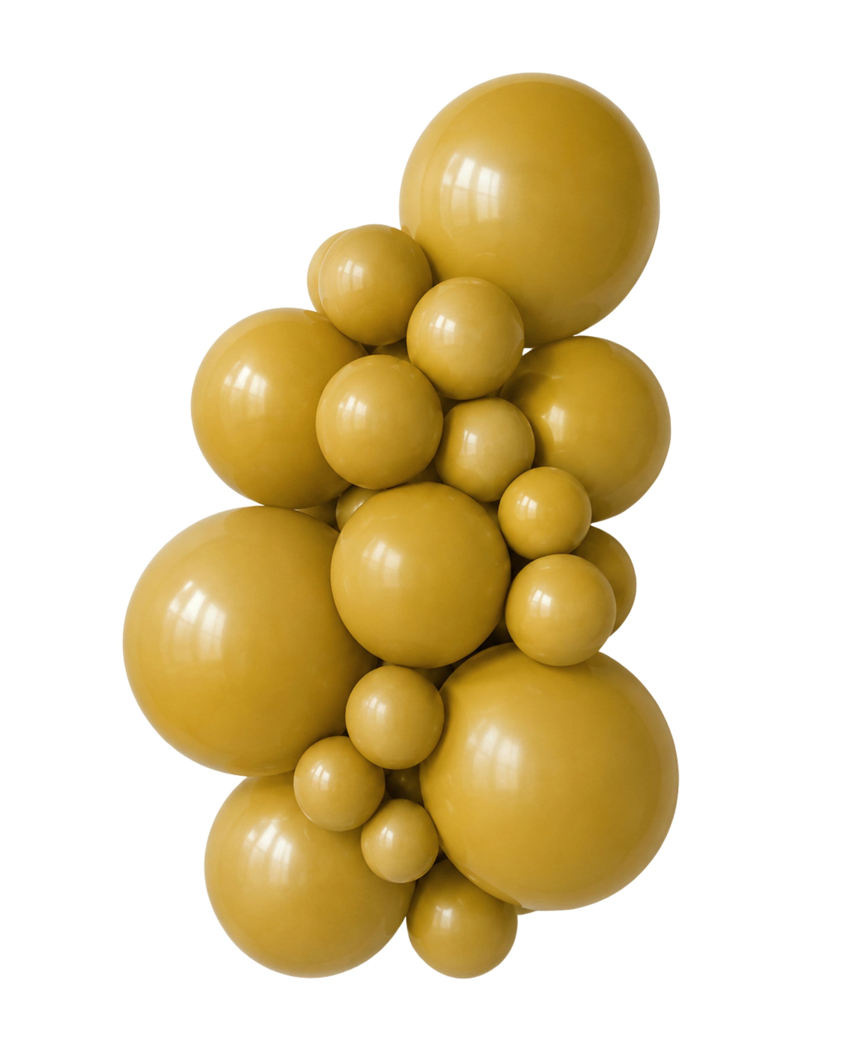 Balloons2Go Balloons Mustard / 5 inch (100 Ct) Kalisan Retro Color Balloons | Vintage-Inspired Latex Balloons Kalisan Retro Color Balloons | Latex for Balloon Artists