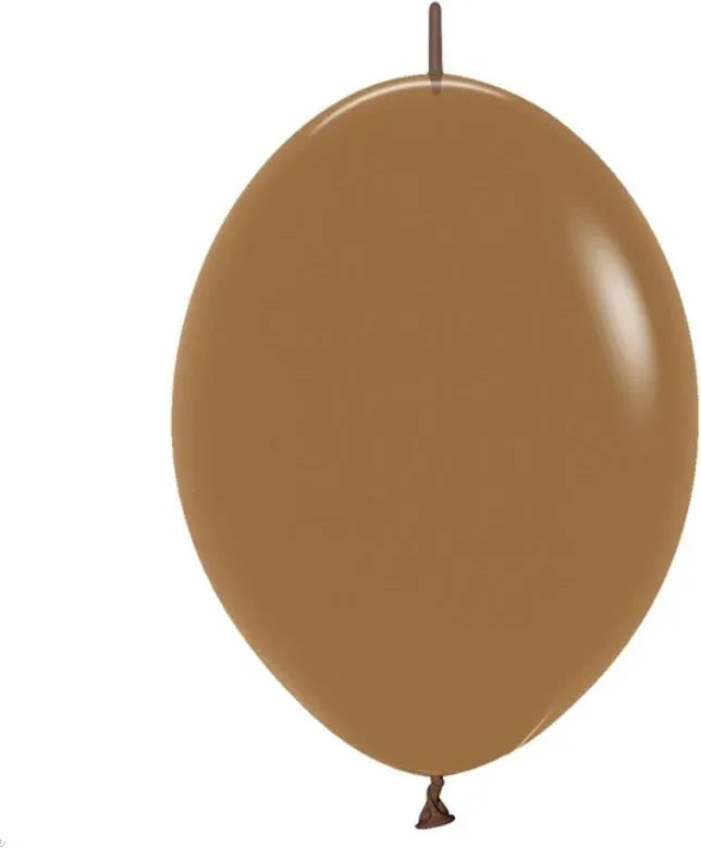 Balloons2Go Balloons 6 inch (50 Ct) / Fashion Mocha Sempertex Link-O-Loon Balloons 25ct Sempertex Link-O-Loon Balloons 25ct