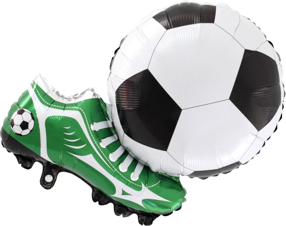 29" Green Cleats Soccer Foil Balloon