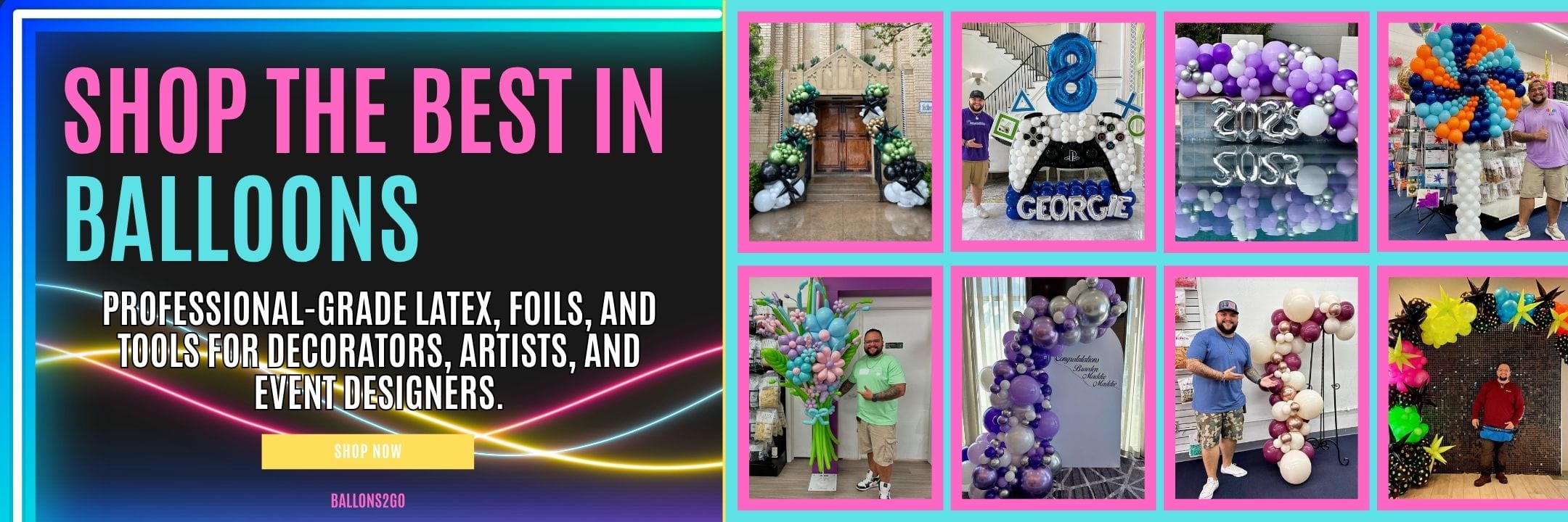 shop best balloons professional latex and foil balloons for entertainer artists, parties
