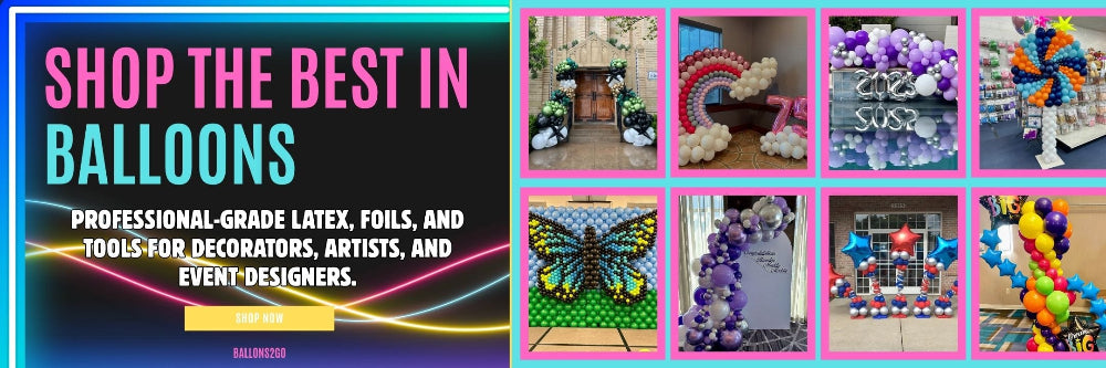 Shop professional-grade latex and foil balloons in Fort Worth . balloon supply store for event decorators, artists, and party planners. | Balloons2Go.