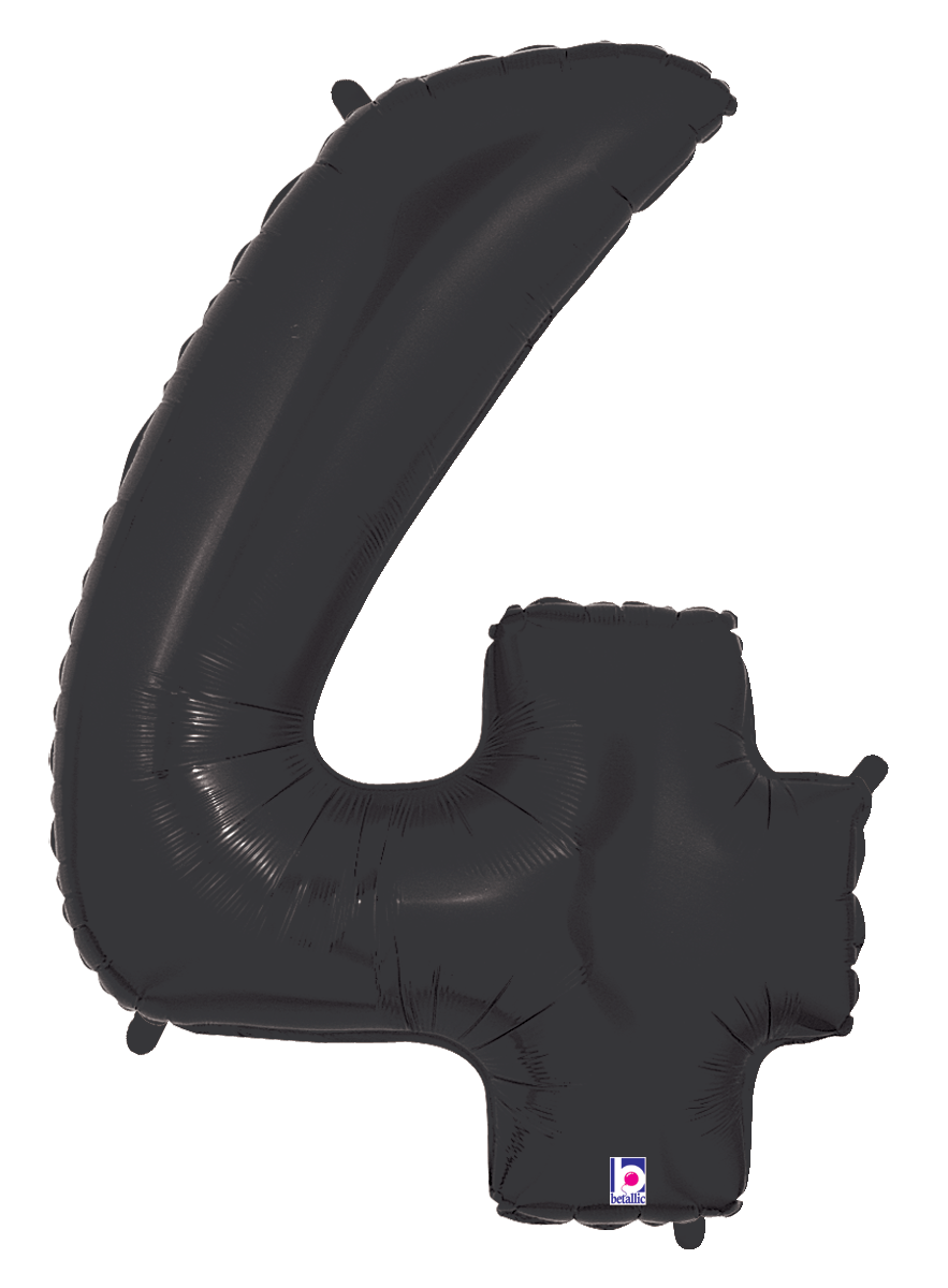 40 inch Number Foil Balloon Black