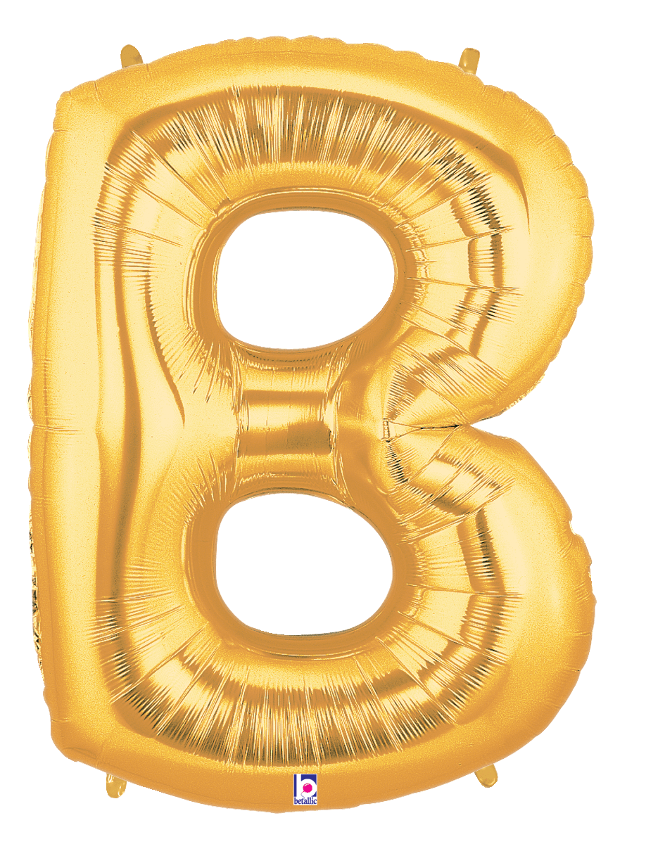 40 inch Number Foil Balloon Gold