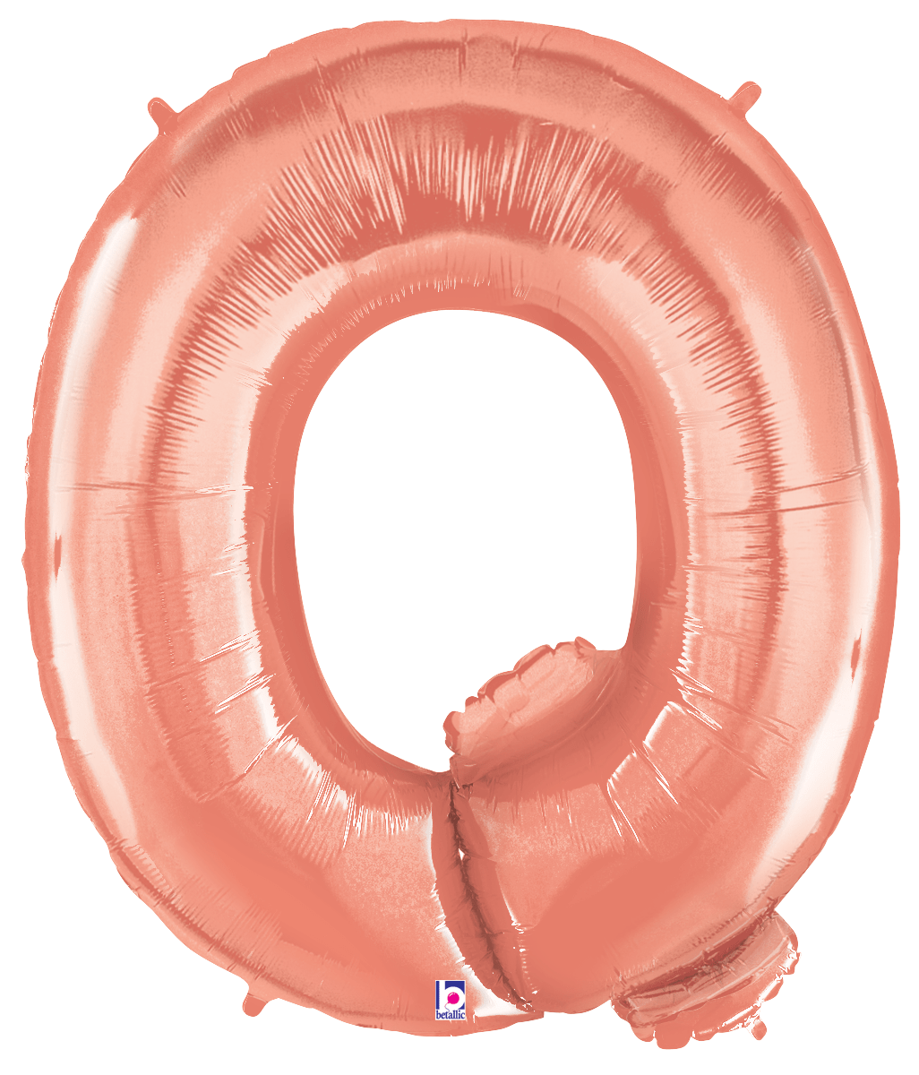 40" Rose Gold Letter Balloons