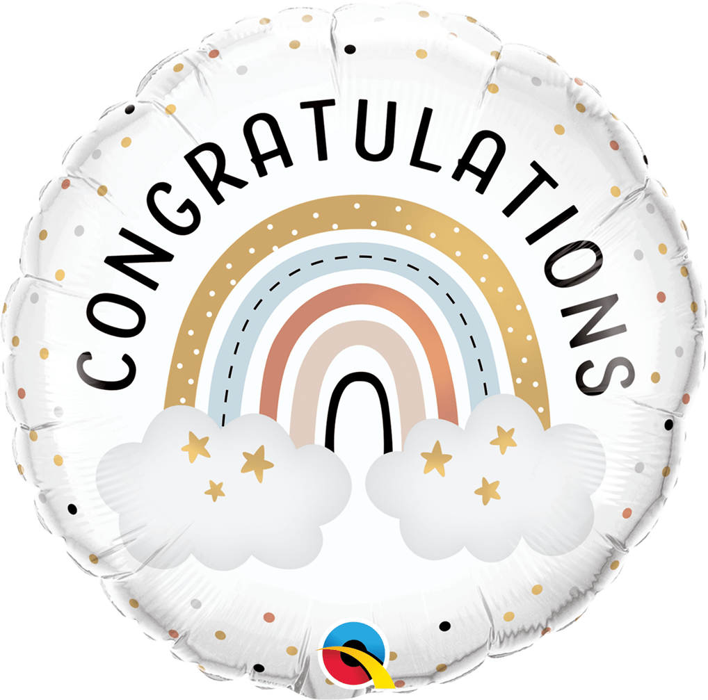 Congratulations Boho Rainbow