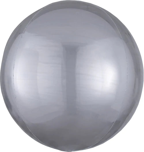 16" Orbz Foil Balloon Silver