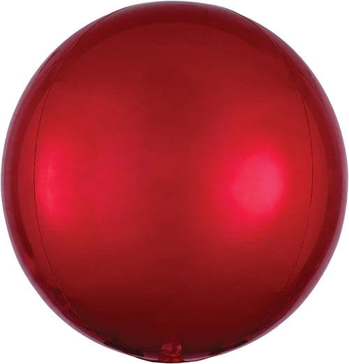 16" Orbz Foil Balloon Red