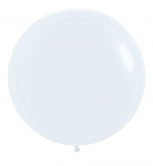 24" Sempertex Fashion White (3 Per bag)