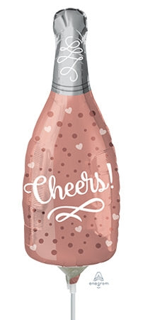 14 inch Cheers Rosé Bottle Mini Shape