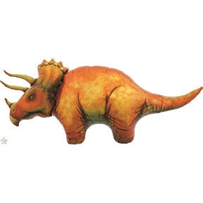 50 inch Shape Northstar TRICERATOPS Packaged Foil Balloon