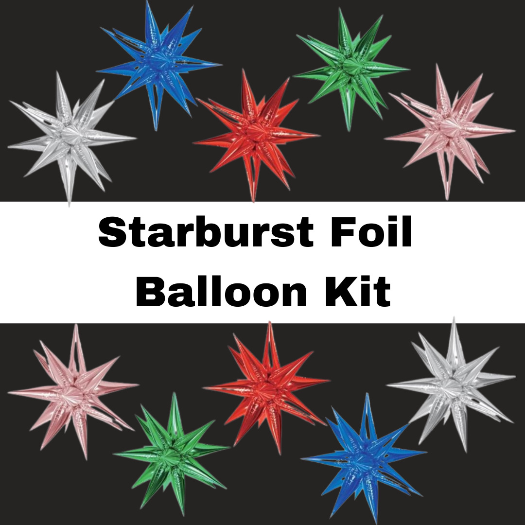 Starburst Foil Balloons 26 inch, 40 inch