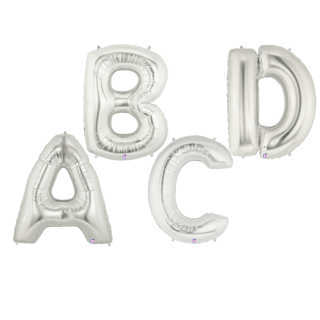 40 inch Silver Letter Foil Balloons