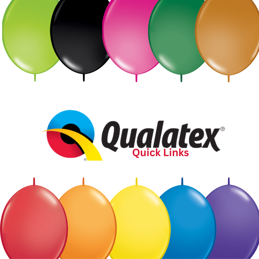 Qualatex QuickLink Latex Balloons 50 count- All Sizes & Colors