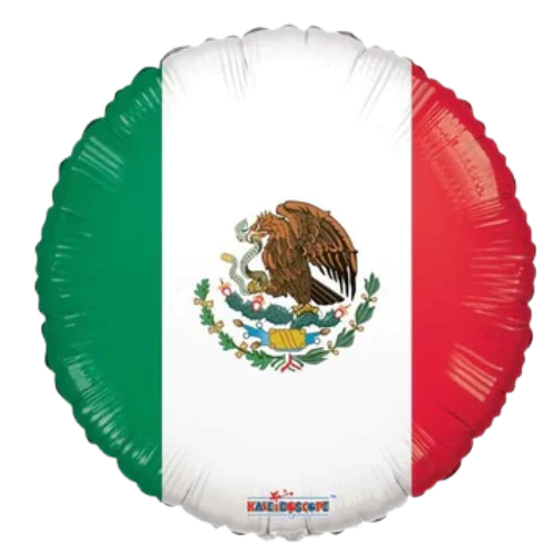 17" Mexican Flag Foil Balloon