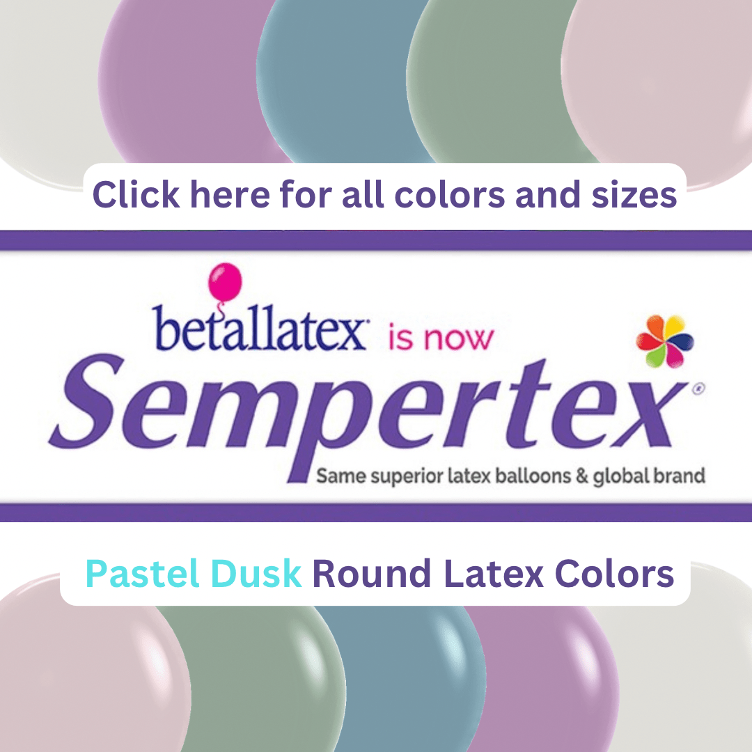 Sempertex Pastel Dusk Round Latex Balloons / All Sizes